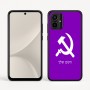 כיסוי בעיצוב אישי עם השם שלך לדגם - Motorola Moto G54 בעיצוב פטיש ומגל