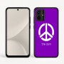 כיסוי בעיצוב אישי עם השם שלך לדגם - Motorola Moto G54 בעיצוב סמל השלום