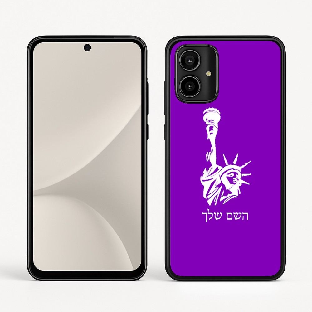כיסוי בעיצוב אישי עם השם שלך לדגם - Motorola Moto G54 בעיצוב פסל החירות