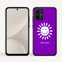 כיסוי בעיצוב אישי עם השם שלך לדגם - Motorola Moto G54 בעיצוב שמש
