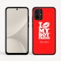 כיסוי בעיצוב אישי עם השם שלך לדגם - Motorola Moto G54 בעיצוב נשקי את חבר שלי