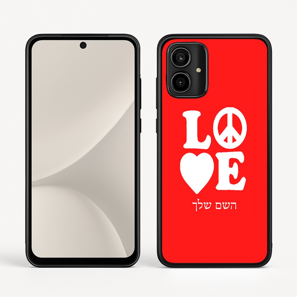 כיסוי בעיצוב אישי עם השם שלך לדגם - Motorola Moto G54 בעיצוב אהבה