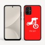 כיסוי בעיצוב אישי עם השם שלך לדגם - Motorola Moto G54 בעיצוב רוכב אופניים