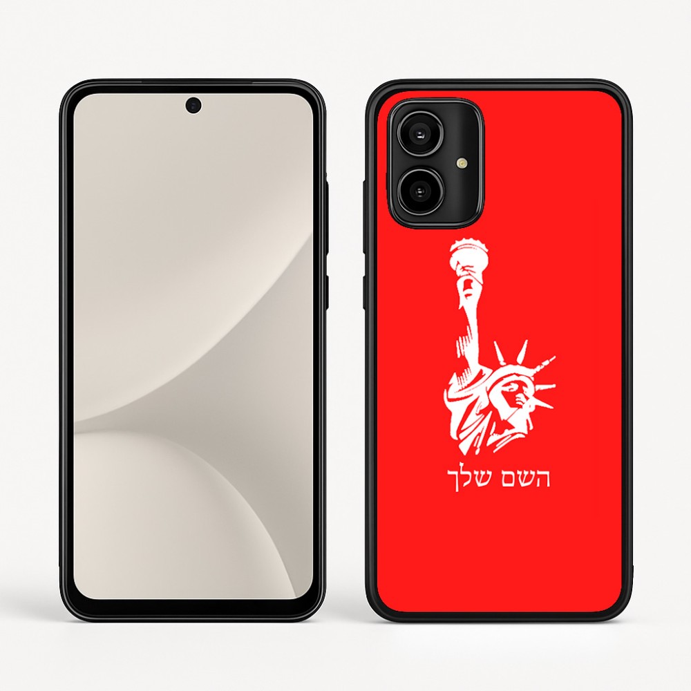 כיסוי בעיצוב אישי עם השם שלך לדגם - Motorola Moto G54 בעיצוב פסל החירות