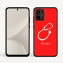 כיסוי בעיצוב אישי עם השם שלך לדגם - Motorola Moto G54 בעיצוב סטטוסקופ רופא