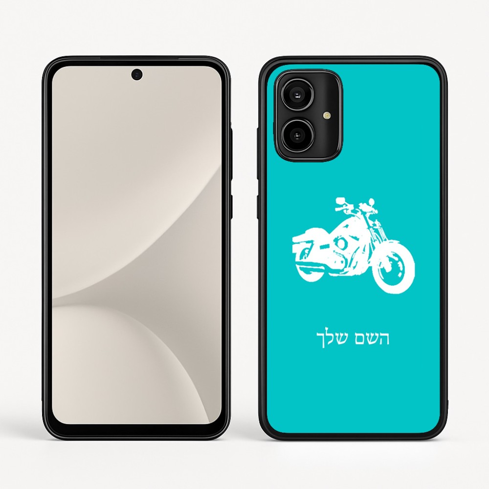כיסוי בעיצוב אישי עם השם שלך לדגם - Motorola Moto G54 בעיצוב הארלי-דיווידסון