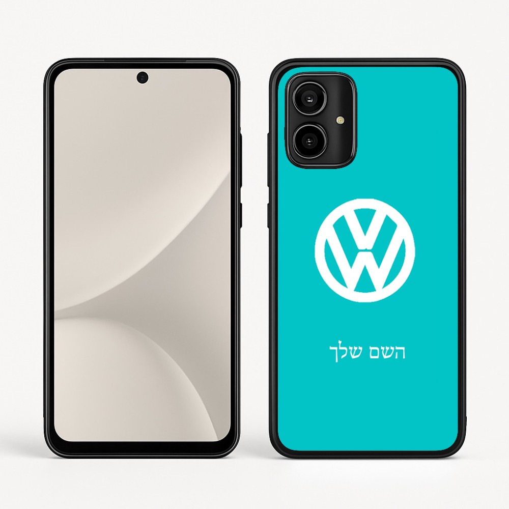 כיסוי בעיצוב אישי עם השם שלך לדגם - Motorola Moto G54 בעיצוב פולקסווגן