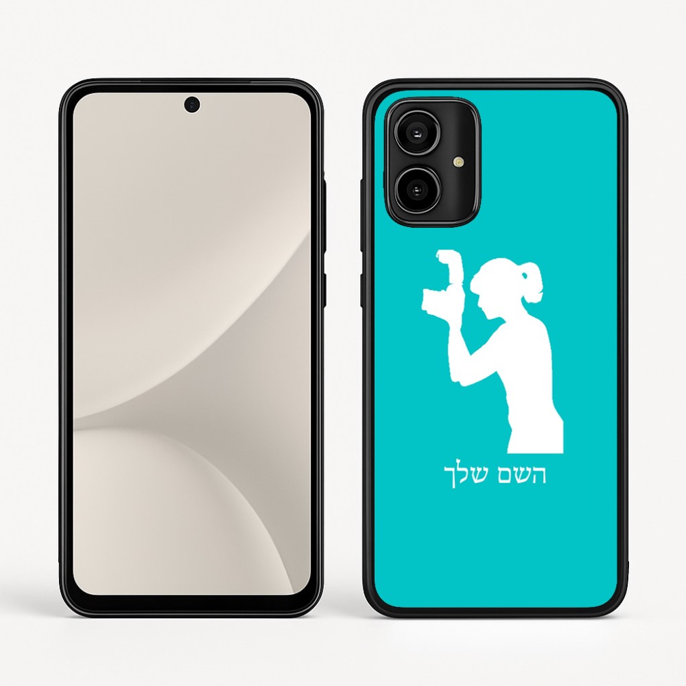 כיסוי בעיצוב אישי עם השם שלך לדגם - Motorola Moto G54 בעיצוב צלמת - אישה
