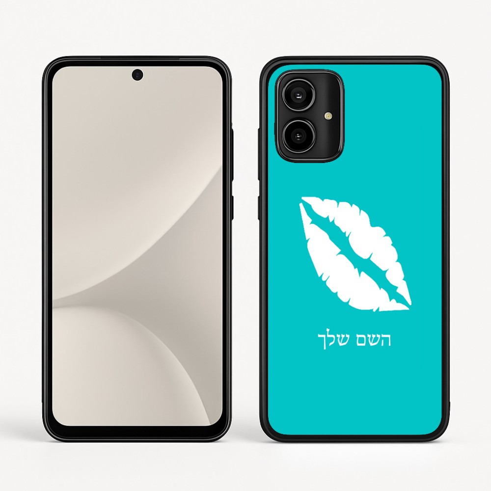 כיסוי בעיצוב אישי עם השם שלך לדגם - Motorola Moto G54 בעיצוב שפתיים - נשיקה