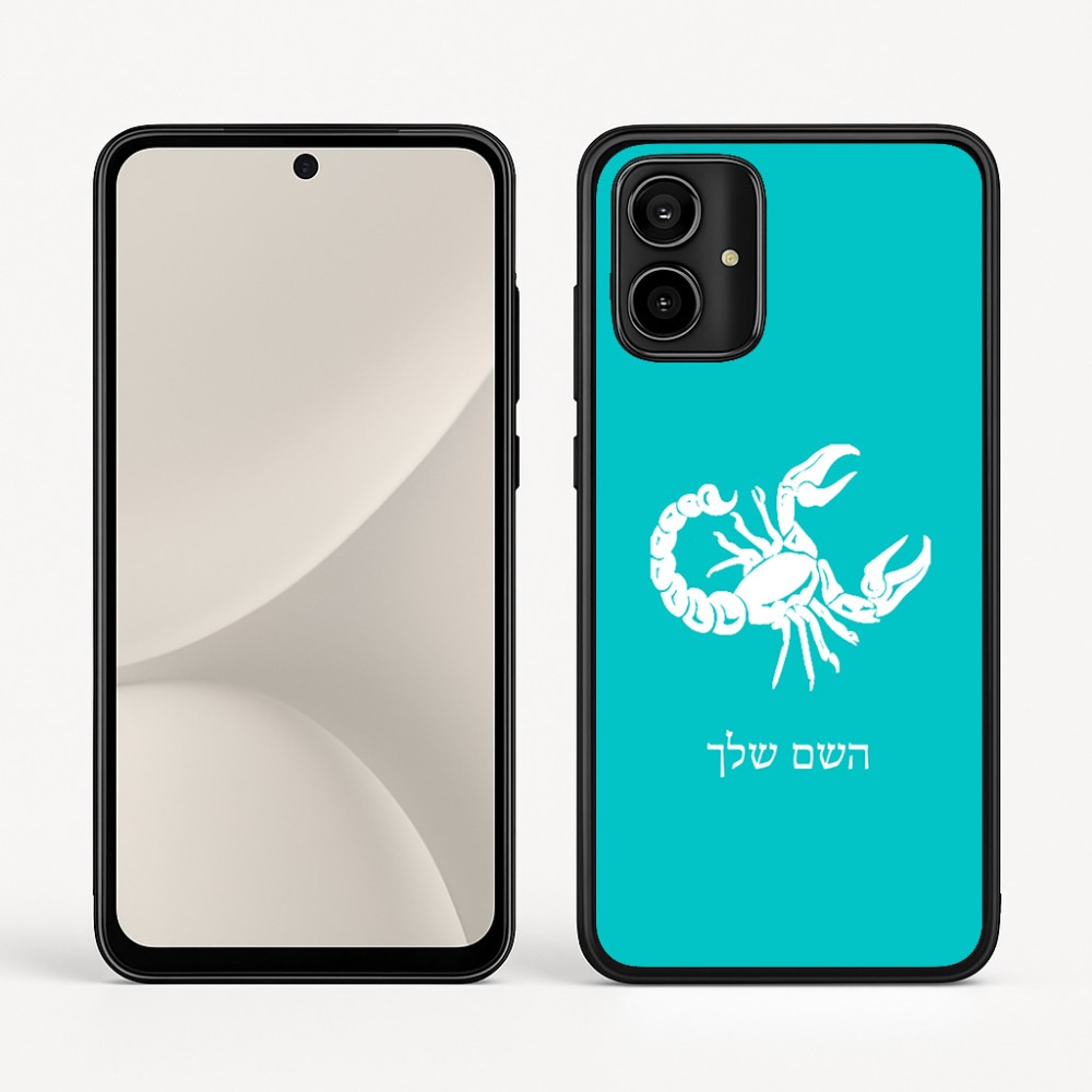 כיסוי בעיצוב אישי עם השם שלך לדגם - Motorola Moto G54 בעיצוב מזלות - עקרב