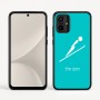 כיסוי בעיצוב אישי עם השם שלך לדגם - Motorola Moto G54 בעיצוב קפיצת סקי אולימפית