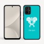 כיסוי בעיצוב אישי עם השם שלך לדגם - Motorola Moto G54 בעיצוב פרחי קרן