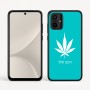 כיסוי בעיצוב אישי עם השם שלך לדגם - Motorola Moto G54 בעיצוב עלה מריחואנה - גראס