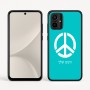 כיסוי בעיצוב אישי עם השם שלך לדגם - Motorola Moto G54 בעיצוב סמל השלום