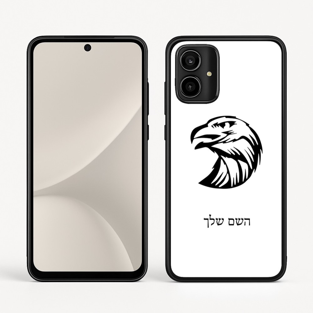 כיסוי בעיצוב אישי עם השם שלך לדגם - Motorola Moto G54 בעיצוב ראש נשר