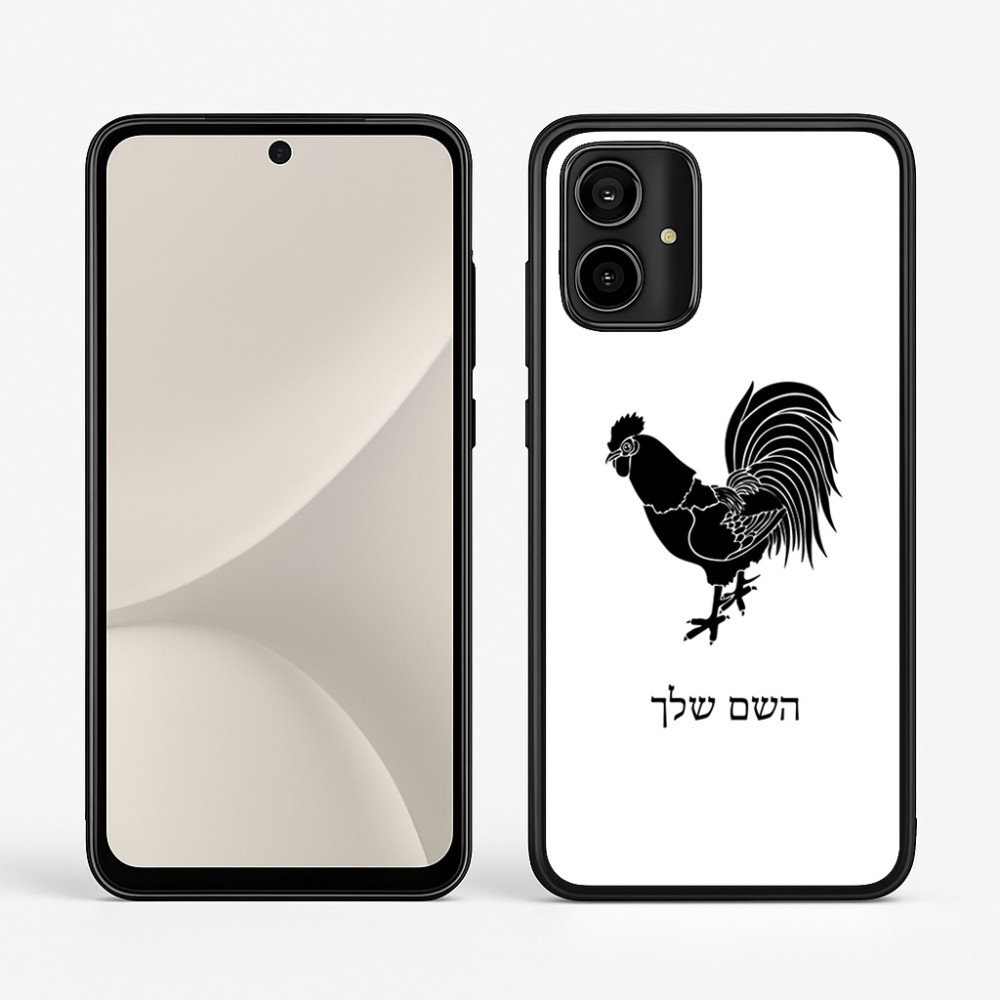 כיסוי בעיצוב אישי עם השם שלך לדגם - Motorola Moto G54 בעיצוב תרנגול