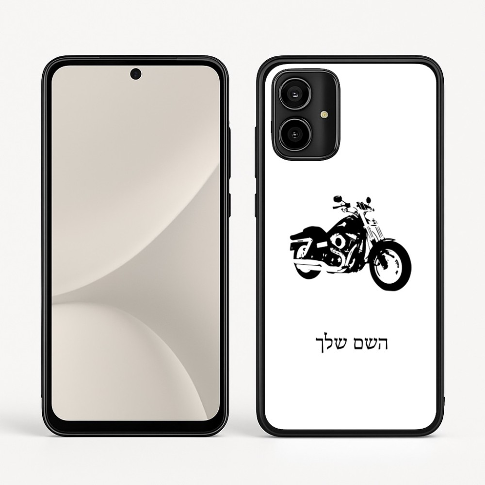 כיסוי בעיצוב אישי עם השם שלך לדגם - Motorola Moto G54 בעיצוב הארלי-דיווידסון
