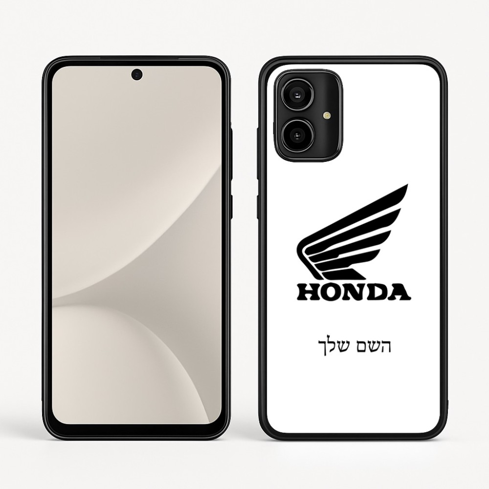 כיסוי בעיצוב אישי עם השם שלך לדגם - Motorola Moto G54 בעיצוב הונדה