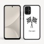 כיסוי בעיצוב אישי עם השם שלך לדגם - Motorola Moto G54 בעיצוב דגל המירוץ
