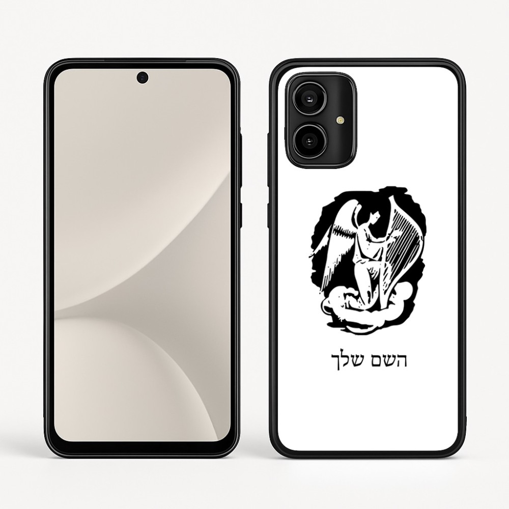 כיסוי בעיצוב אישי עם השם שלך לדגם - Motorola Moto G54 בעיצוב אנג'ל מוזיקלי