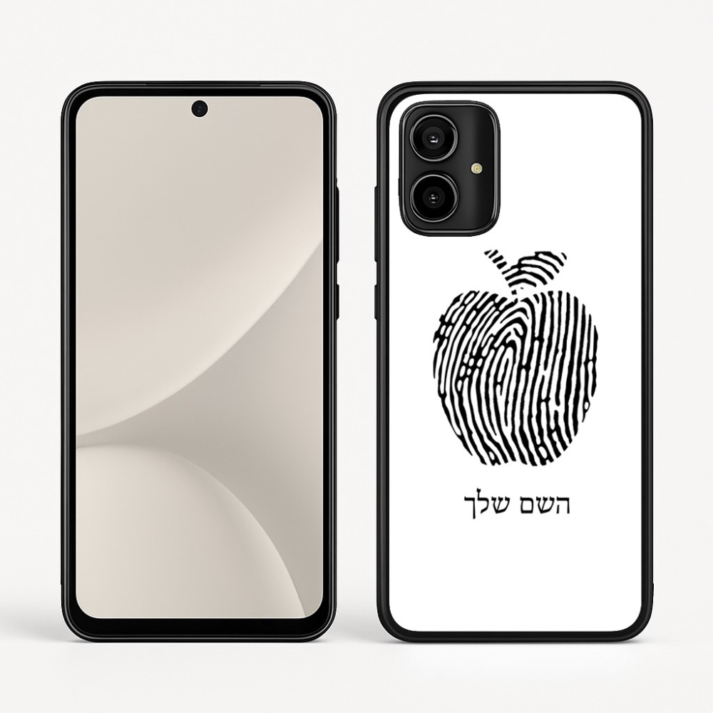 כיסוי בעיצוב אישי עם השם שלך לדגם - Motorola Moto G54 בעיצוב הדפס תפוח