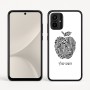 כיסוי בעיצוב אישי עם השם שלך לדגם - Motorola Moto G54 בעיצוב הדפס תפוח