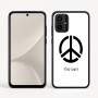 כיסוי בעיצוב אישי עם השם שלך לדגם - Motorola Moto G54 בעיצוב סמל השלום
