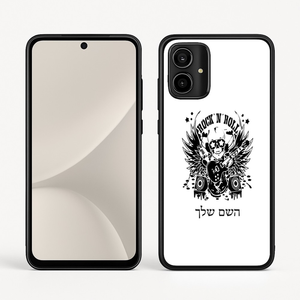 כיסוי בעיצוב אישי עם השם שלך לדגם - Motorola Moto G54 בעיצוב רוקנרול
