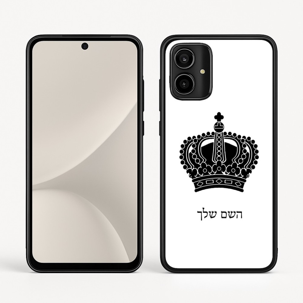 כיסוי בעיצוב אישי עם השם שלך לדגם - Motorola Moto G54 בעיצוב כתר מלכותי