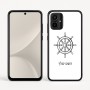 כיסוי בעיצוב אישי עם השם שלך לדגם - Motorola Moto G54 בעיצוב הגה - קפטן - ים