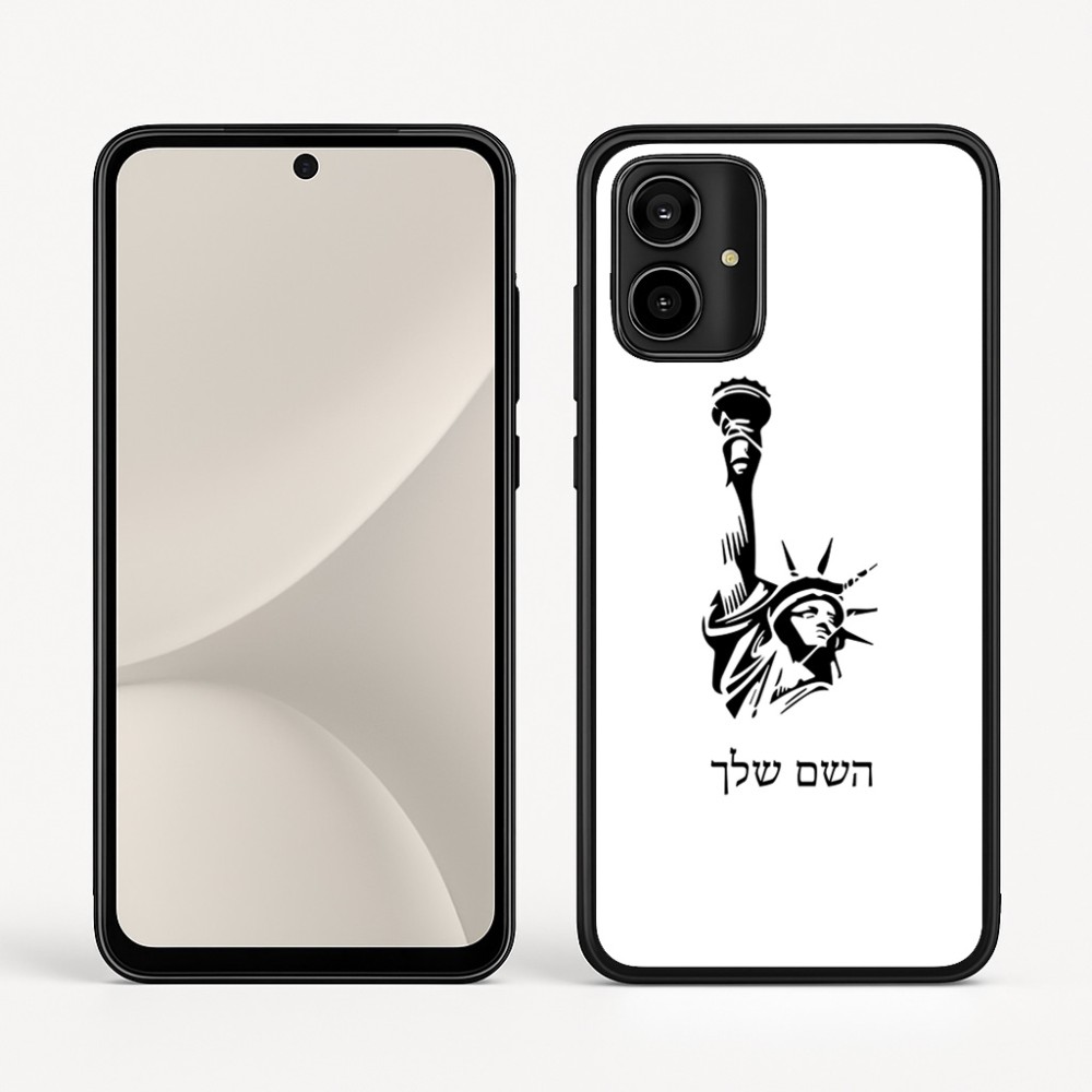 כיסוי בעיצוב אישי עם השם שלך לדגם - Motorola Moto G54 בעיצוב פסל החירות