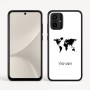 כיסוי בעיצוב אישי עם השם שלך לדגם - Motorola Moto G54 בעיצוב מפת העולם
