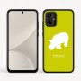 כיסוי בעיצוב אישי עם השם שלך לדגם - Motorola Moto G54 בעיצוב קרנף