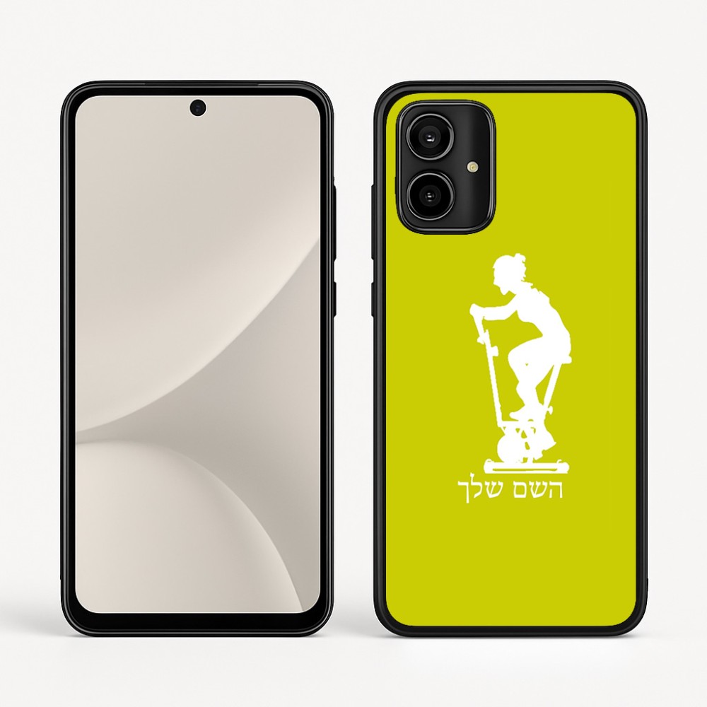 כיסוי בעיצוב אישי עם השם שלך לדגם - Motorola Moto G54 בעיצוב אימון ספינינג - אישה