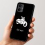 כיסוי בעיצוב אישי עם השם שלך לדגם - Motorola Moto G54 בעיצוב הארלי-דיווידסון