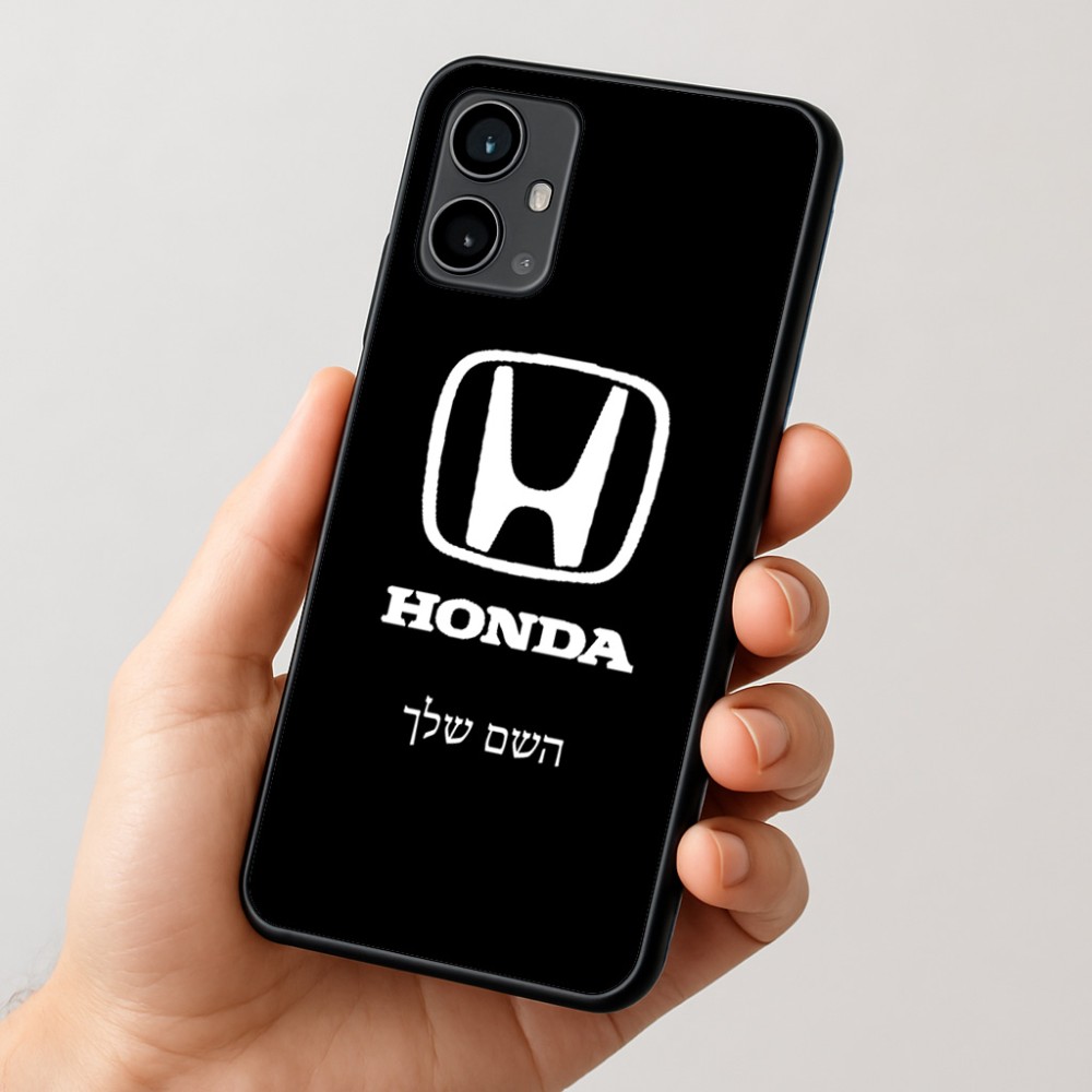 כיסוי בעיצוב אישי עם השם שלך לדגם - Motorola Moto G54 בעיצוב הונדה 2