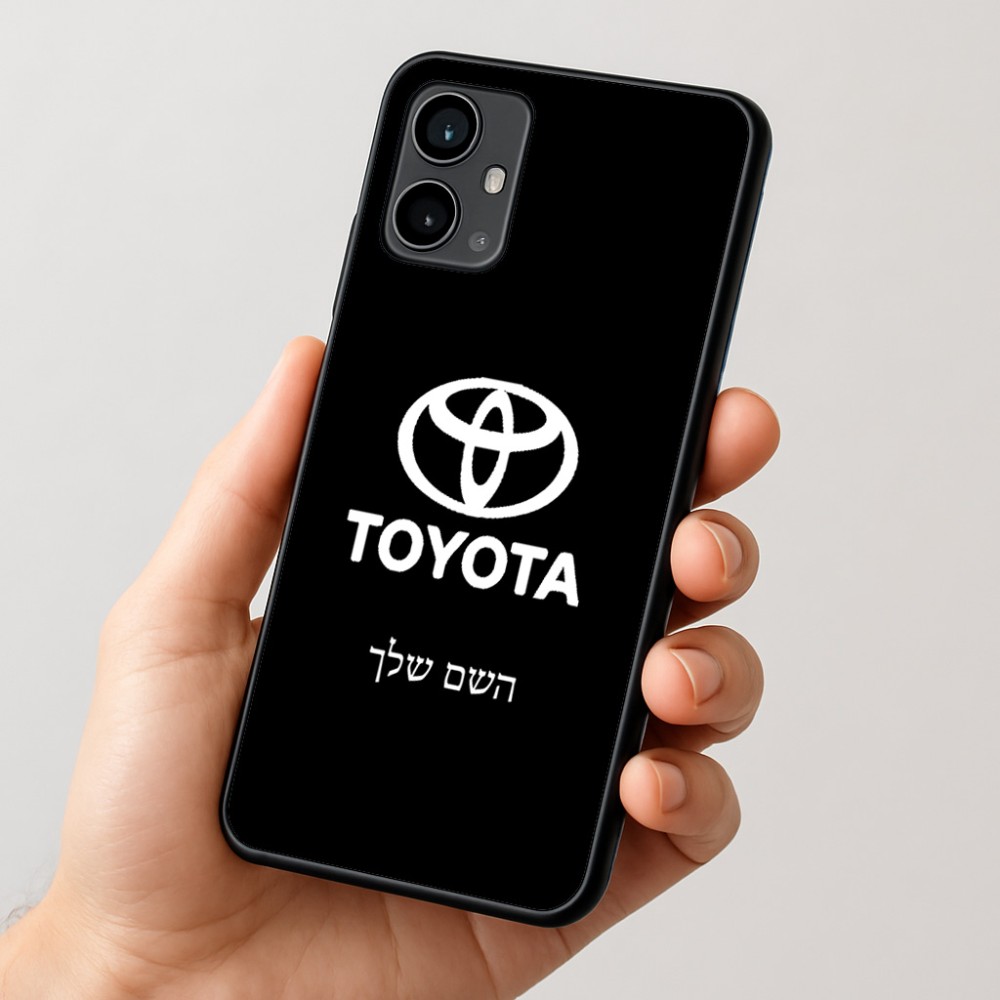 כיסוי בעיצוב אישי עם השם שלך לדגם - Motorola Moto G54 בעיצוב טויוטה