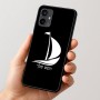 כיסוי בעיצוב אישי עם השם שלך לדגם - Motorola Moto G54 בעיצוב סירה