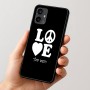 כיסוי בעיצוב אישי עם השם שלך לדגם - Motorola Moto G54 בעיצוב אהבה