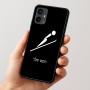 כיסוי בעיצוב אישי עם השם שלך לדגם - Motorola Moto G54 בעיצוב קפיצת סקי אולימפית