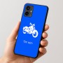 כיסוי בעיצוב אישי עם השם שלך לדגם - Motorola Moto G54 בעיצוב הארלי-דיווידסון