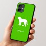 כיסוי בעיצוב אישי עם השם שלך לדגם - Motorola Moto G54 בעיצוב כלב