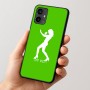 כיסוי בעיצוב אישי עם השם שלך לדגם - Motorola Moto G54 בעיצוב אישה מגוננת