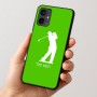 כיסוי בעיצוב אישי עם השם שלך לדגם - Motorola Moto G54 בעיצוב שחקן גולף
