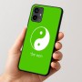 כיסוי בעיצוב אישי עם השם שלך לדגם - Motorola Moto G54 בעיצוב סמל יינג יאנג