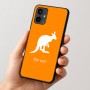 כיסוי בעיצוב אישי עם השם שלך לדגם - Motorola Moto G54 בעיצוב קנגורו