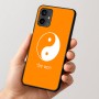 כיסוי בעיצוב אישי עם השם שלך לדגם - Motorola Moto G54 בעיצוב סמל יינג יאנג