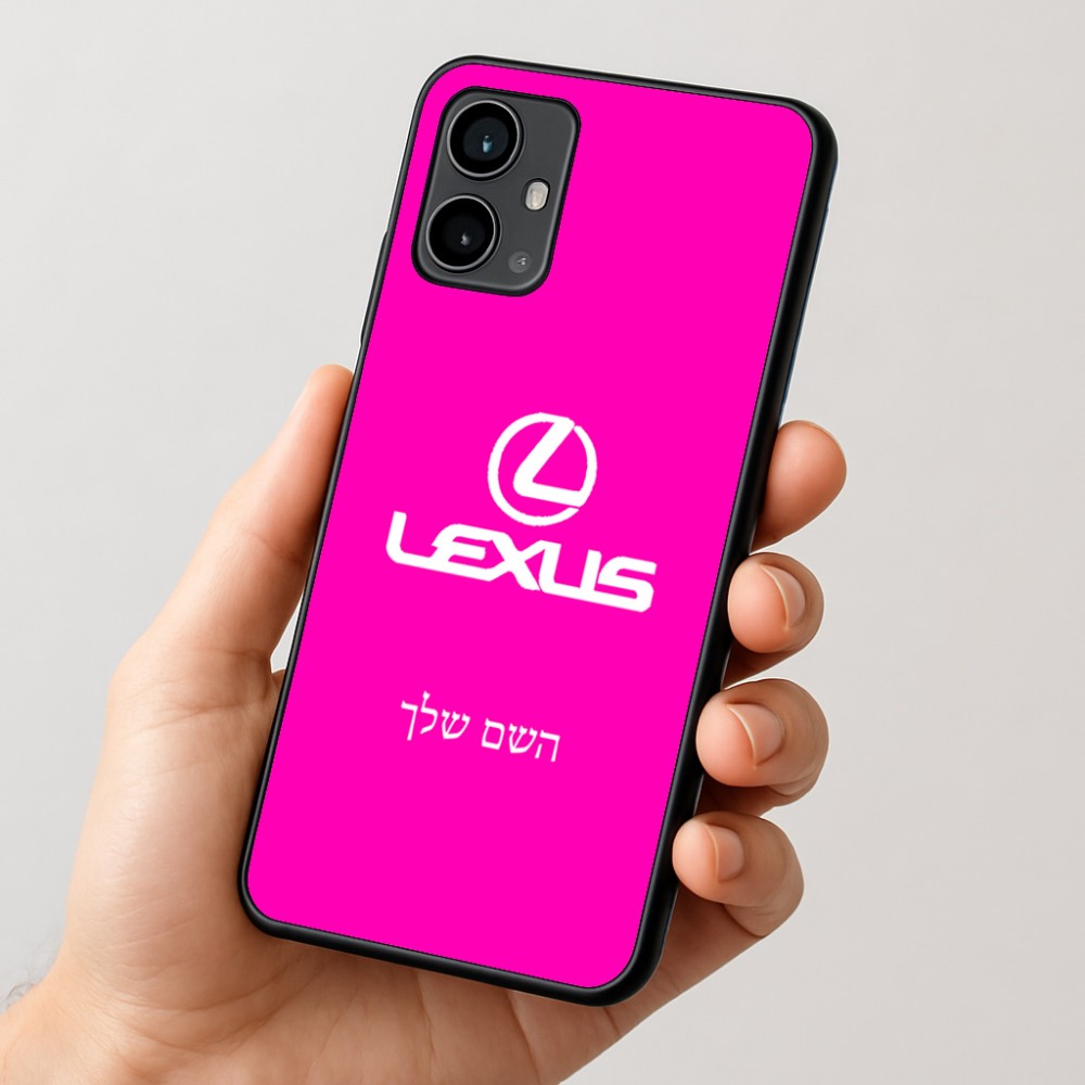 כיסוי בעיצוב אישי עם השם שלך לדגם - Motorola Moto G54 בעיצוב לקסוס