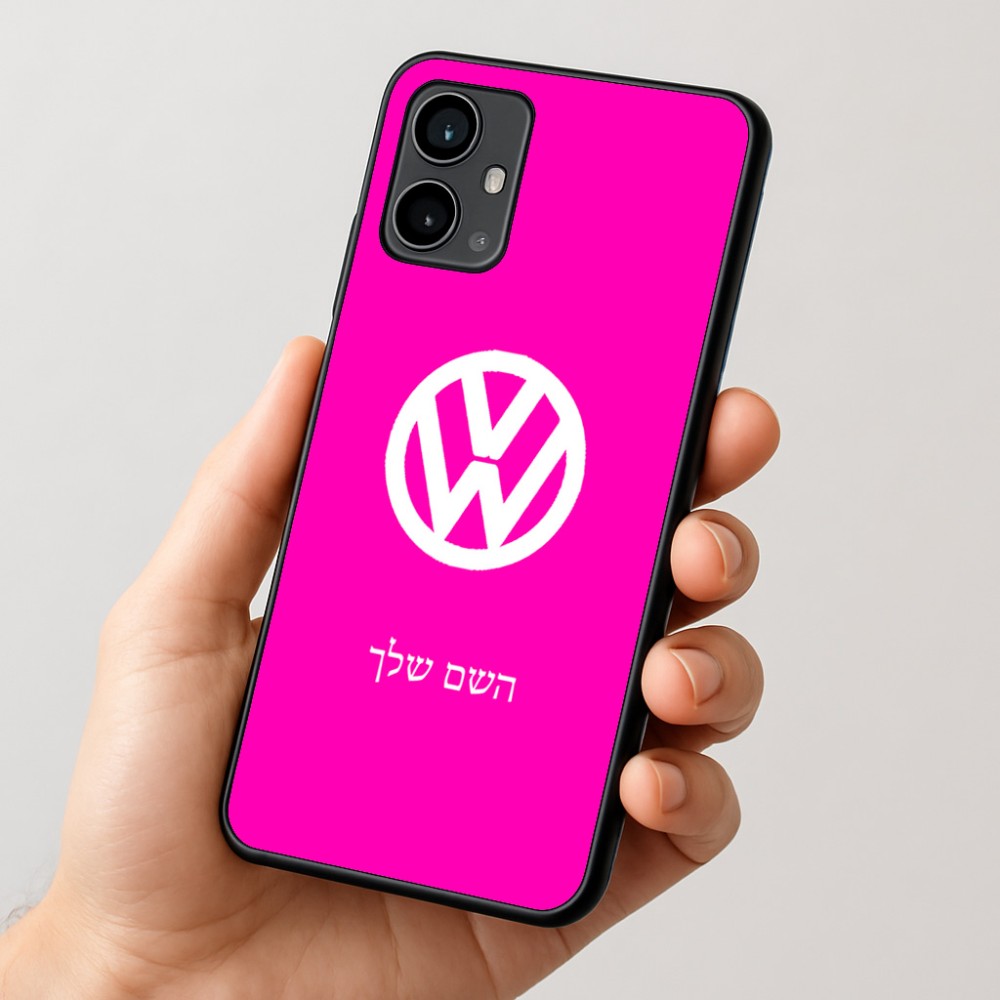 כיסוי בעיצוב אישי עם השם שלך לדגם - Motorola Moto G54 בעיצוב פולקסווגן