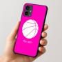 כיסוי בעיצוב אישי עם השם שלך לדגם - Motorola Moto G54 בעיצוב כדורסל
